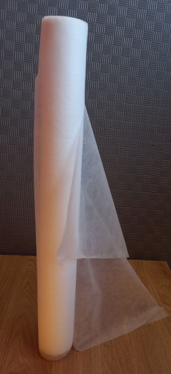 رول ملحفه یکبار مصرف سفید عرض 80 سانت 17 گرم